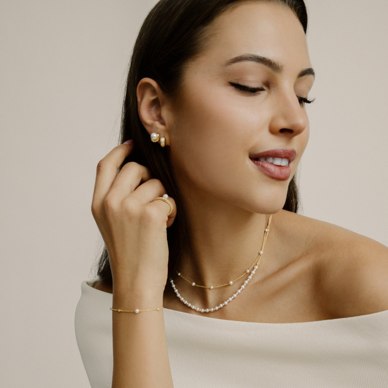xenox-pearl-sea-ohrringe-xs91923g-925-sterlingsilber-18k-vergoldet-mit-perle image 3