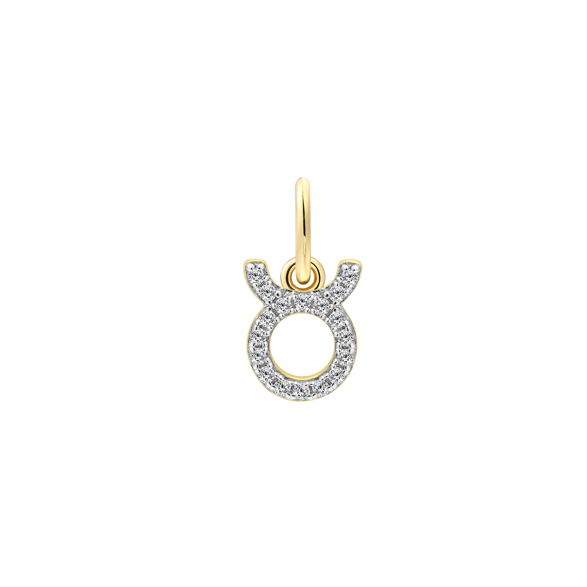 xenox-stier-charm-925-sterlingsilber-18k-vergoldet-mit-zirkonia image 1
