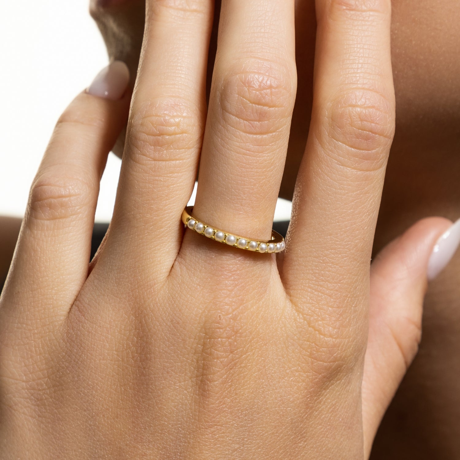 xenox-grace-ring-925-sterlingsilber-rhodiniert-mit-kunstperlen image 4