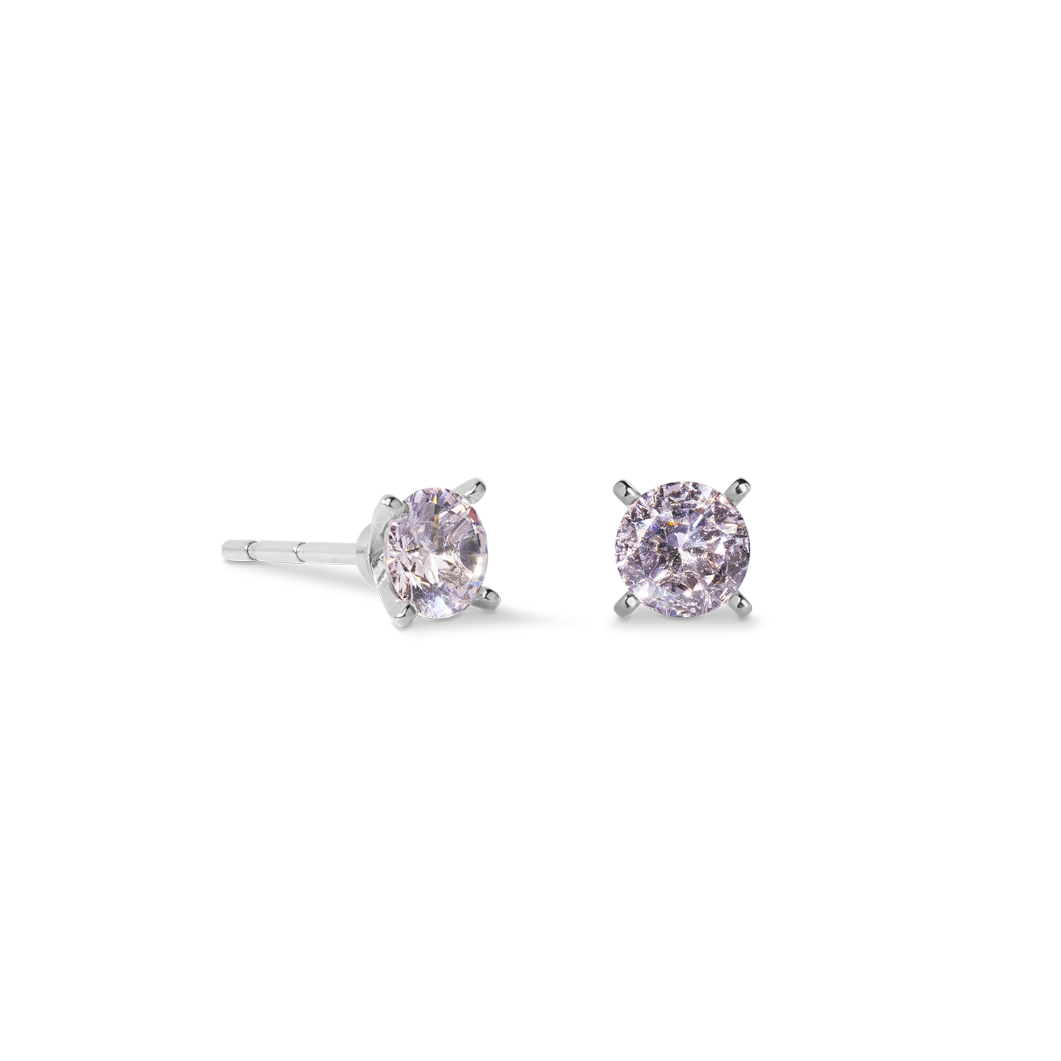 coeur-de-lion-ohrstecker-glam-dot-5-mm-silber-rosa image 2