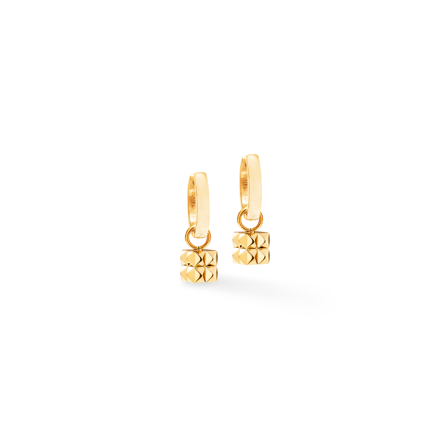 coeur-de-lion-ohrringe-creole-spikes-cube-gold image 1