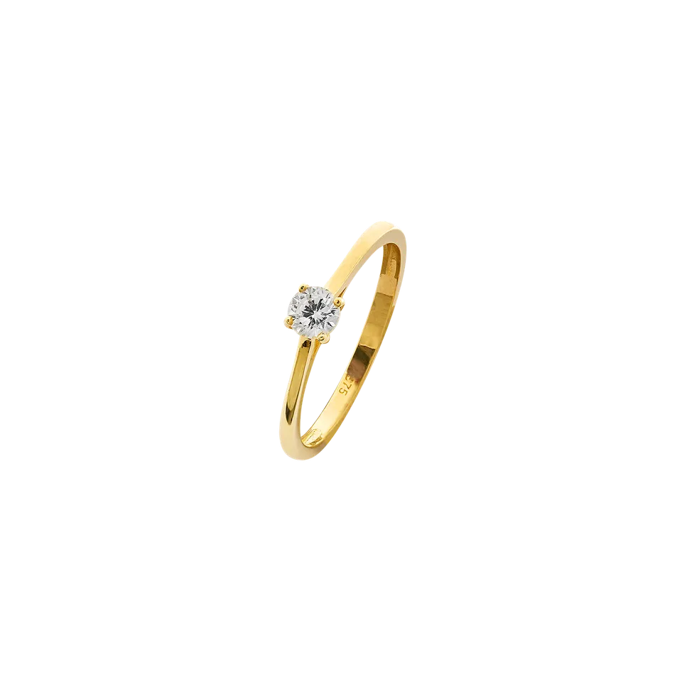 xenox-fine-ava-ring-585-gelbgold-mit-zirkonia image 1