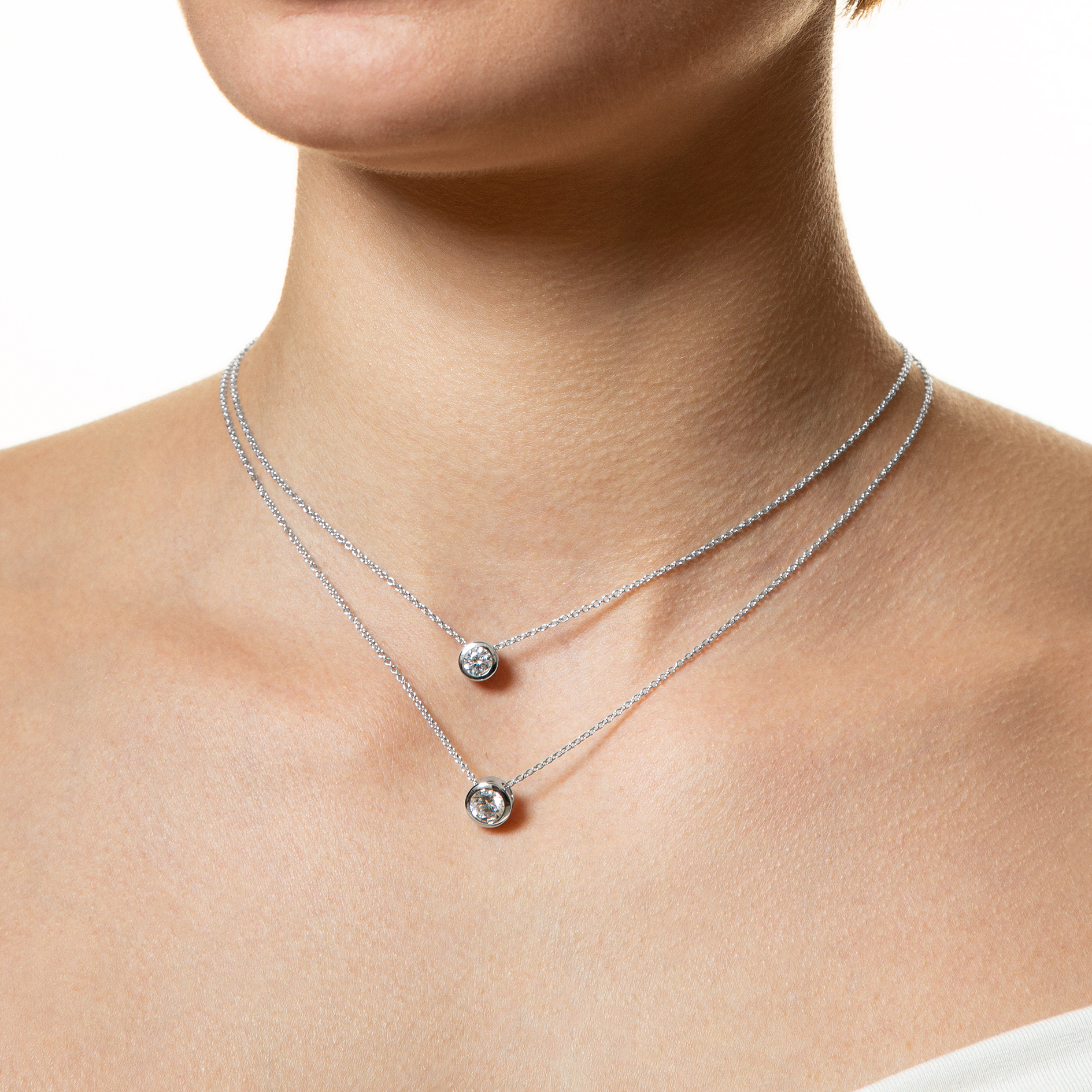 xenox-zarge-halskette-925-sterlingsilber-rhodiniert-mit-zirkonia image 3