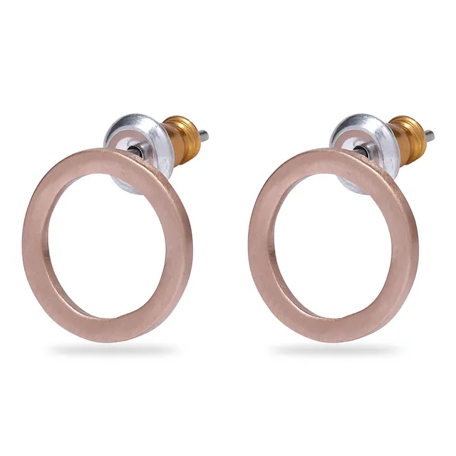pilgrim-liv-ohrstecker-rosegold-plated-ring-matt image 1