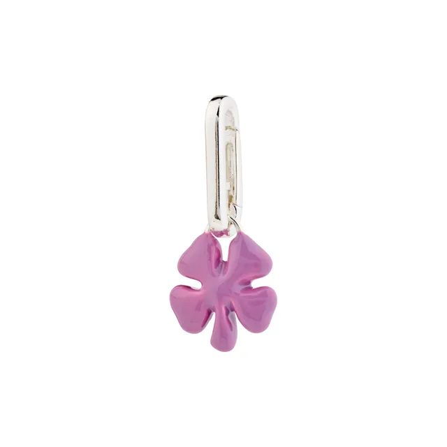 pilgrim-charm-kleeblatt-anh-nger-versilbert-violett image 1