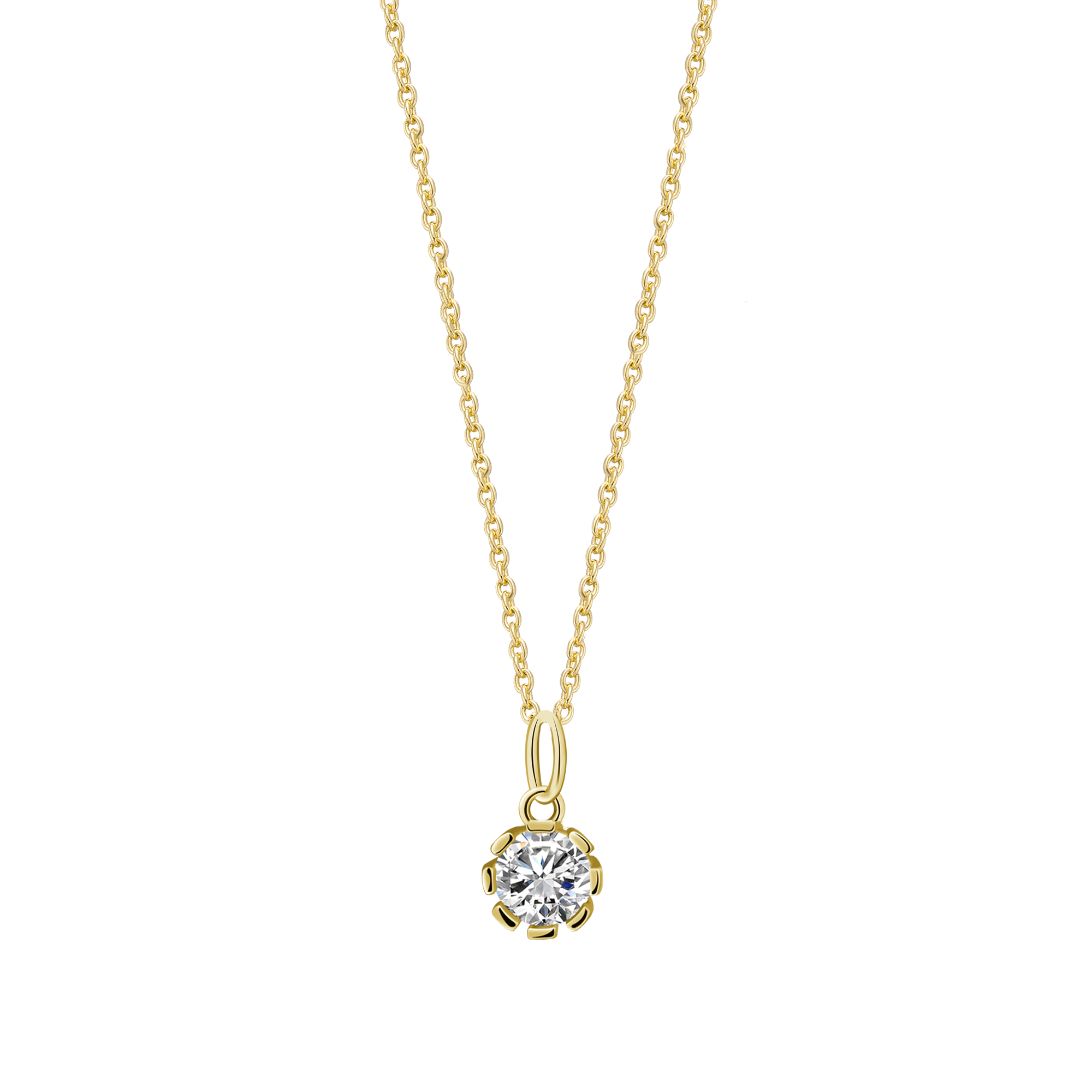 xenox-pure-essentials-halskette-925-sterlingsilber-rhodiniert-mit-zirkonia-2 image 2