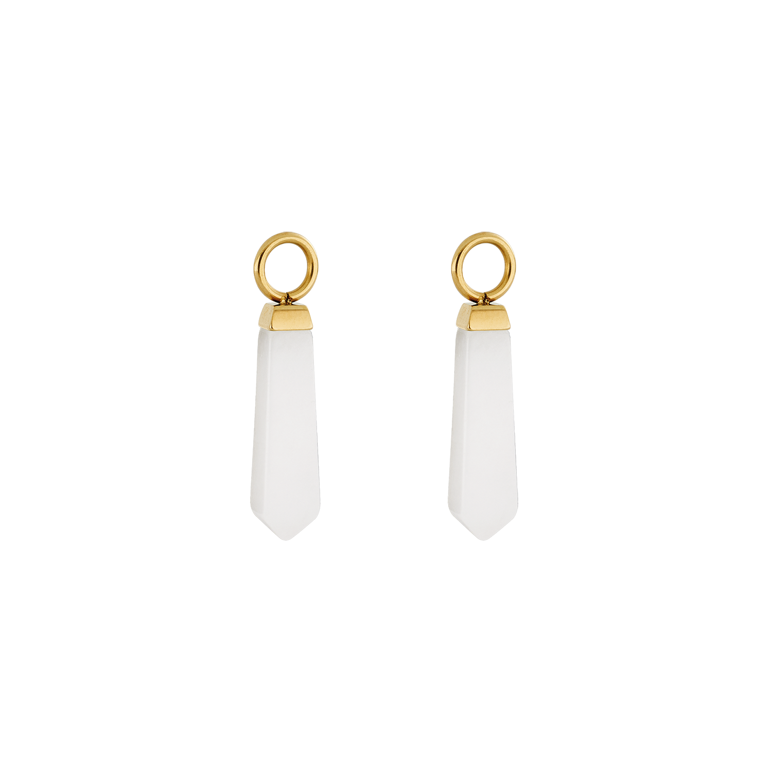 coeur-de-lion-ear-me-up-charm-obelisk-gold-wei-mit-wei-em-jade image 1