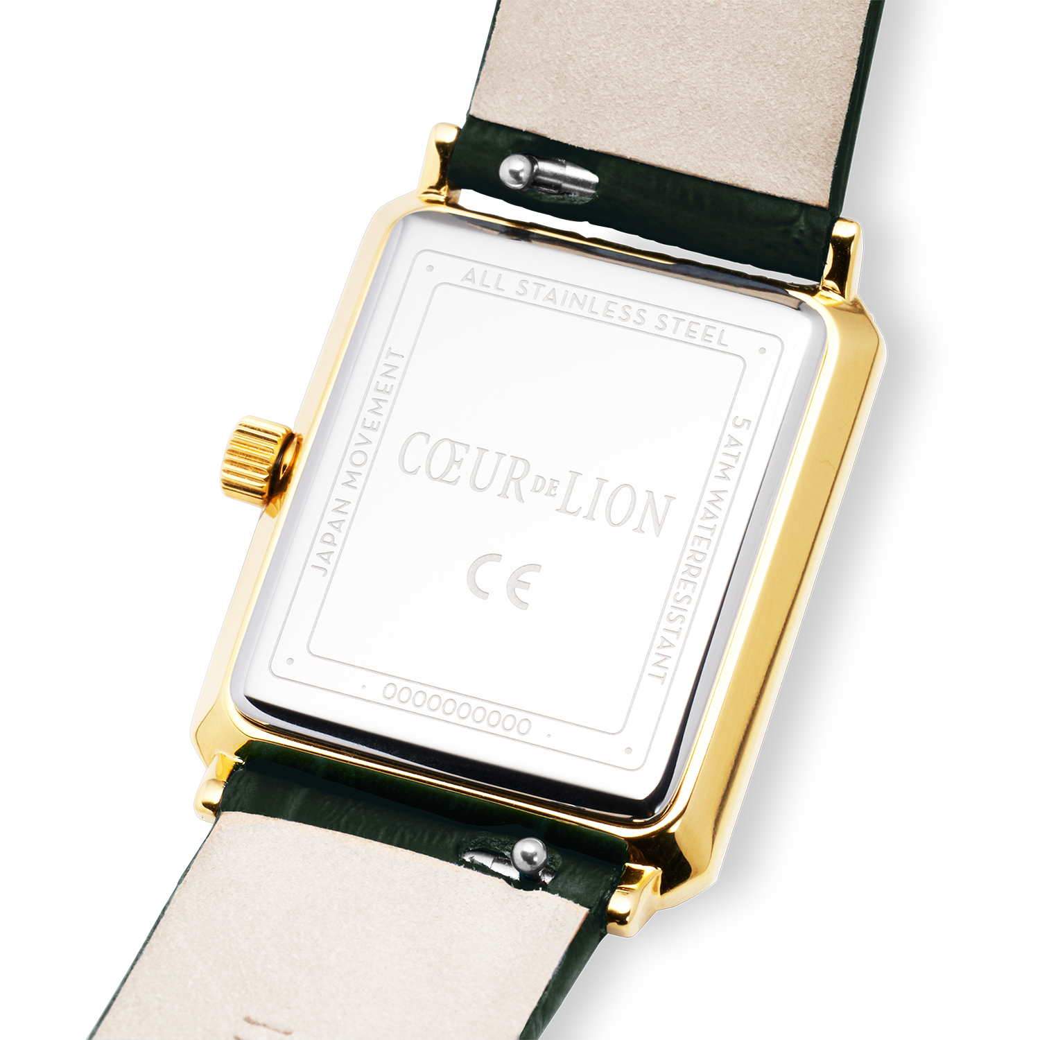 coeur-de-lion-uhr-iconic-spikes-leder-forest-green-gold image 6