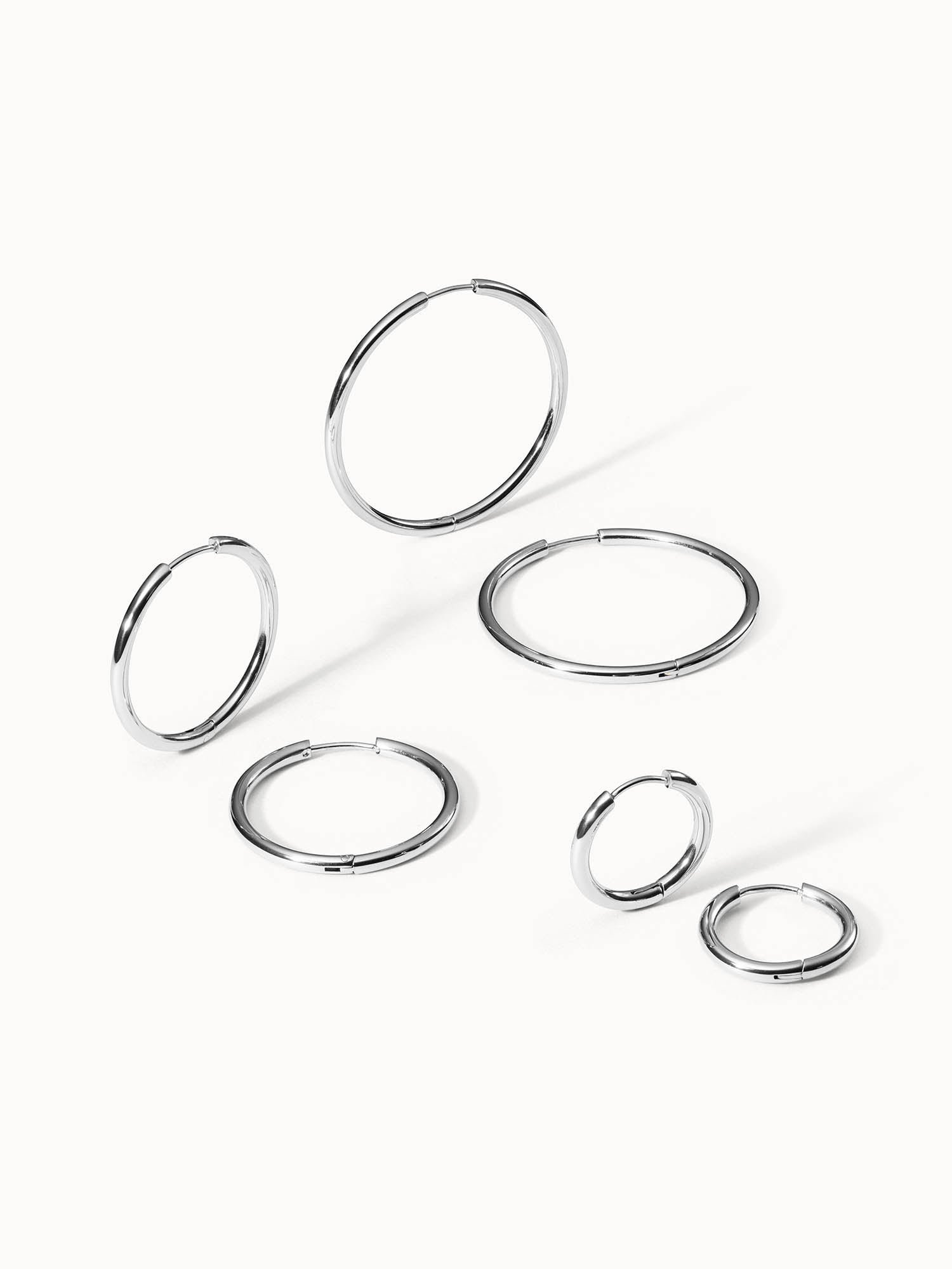 purelei-echo-ohrring-set-3-paar-creolen-20-30-40-mm-in-gold-silber-ros-gold image 5