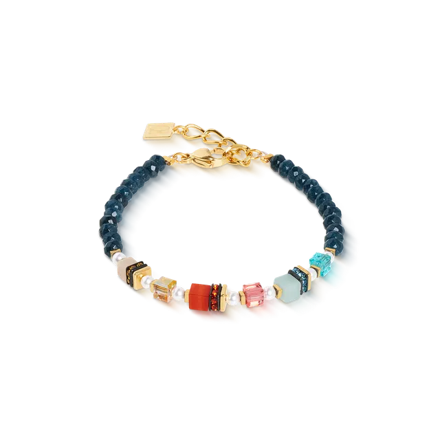 coeur-de-lion-armband-sparkling-princess-spikes-gold-multicolor-edelsteine image 1