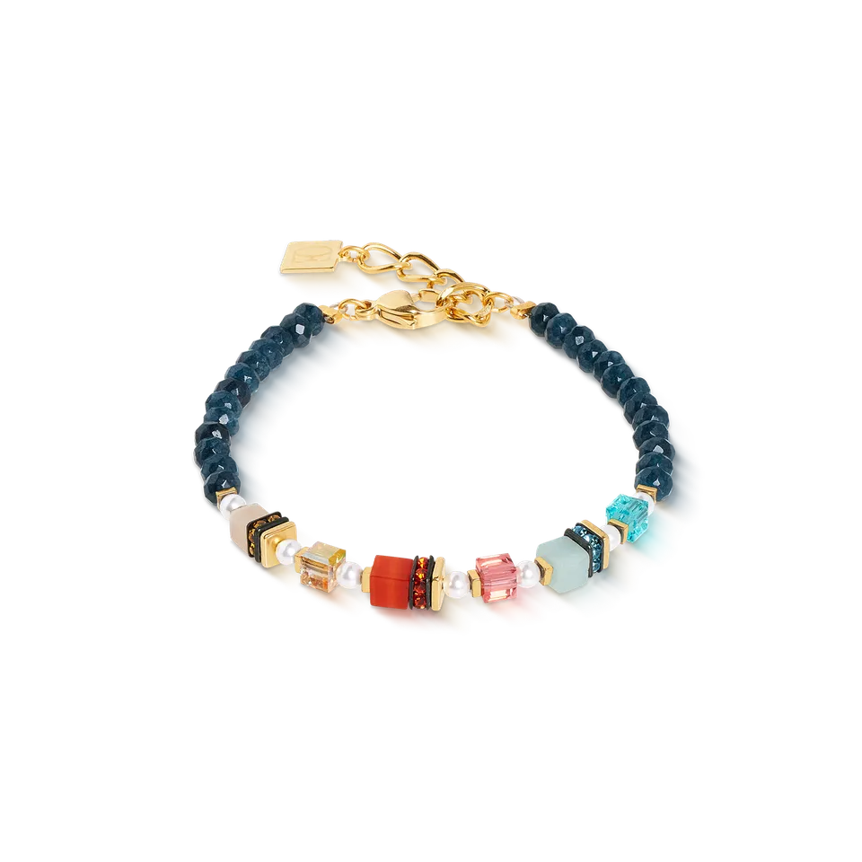 coeur-de-lion-armband-sparkling-princess-spikes-gold-multicolor-edelsteine image 1