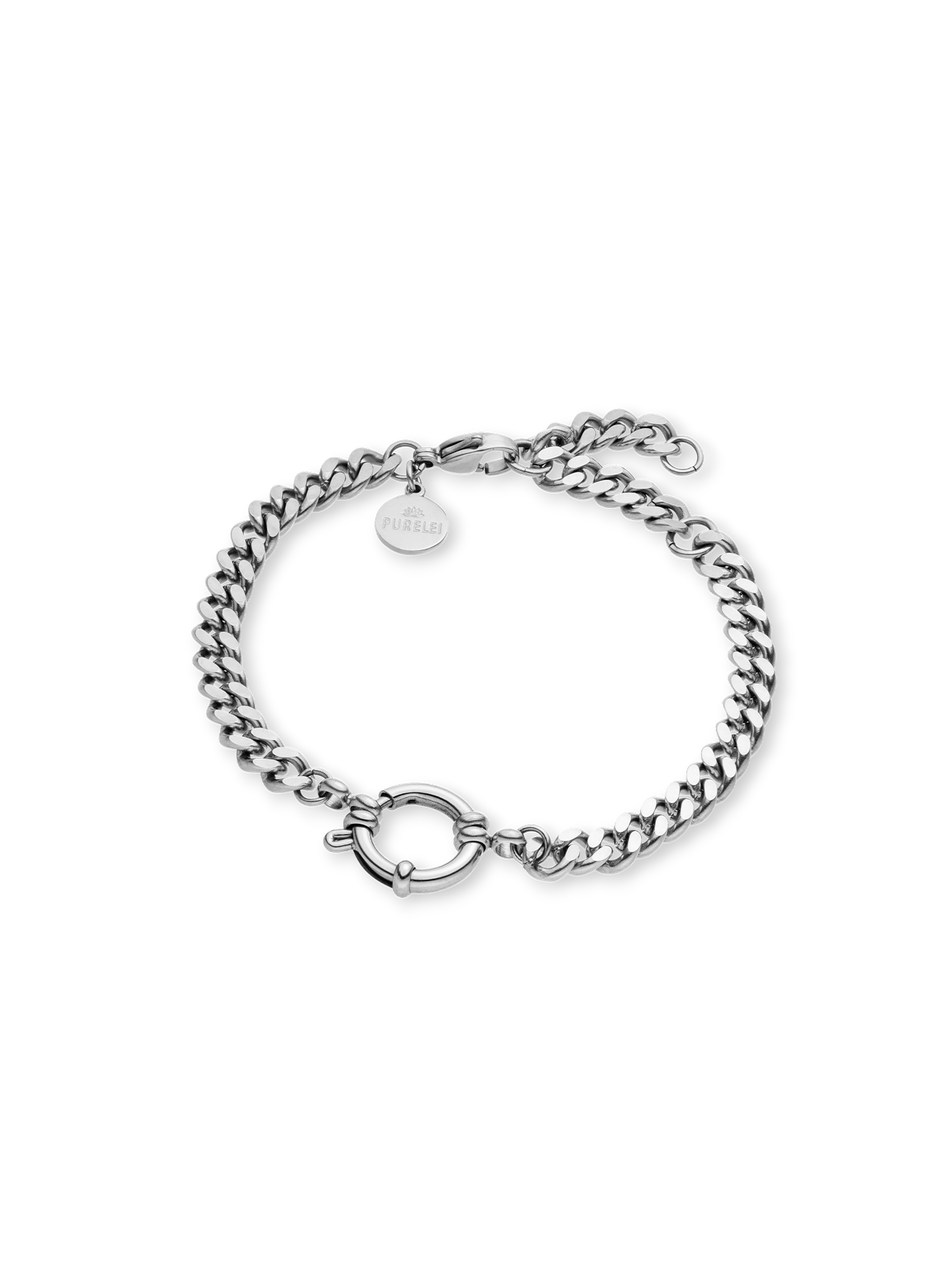 purelei-curb-chain-charm-armband-bold-panzer-armband-19-21-cm image 1