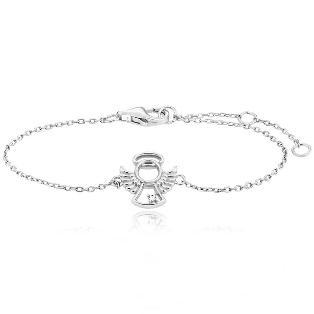 julie-julsen-kids-angel-armband-silber-rhodiniert-mit-wei-em-zirkonia image 1