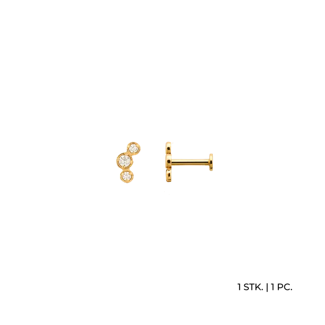xenox-fine-curve-piercing-585-gelbgold-mit-3-zirkonia image 1