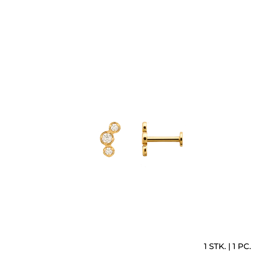 xenox-fine-curve-piercing-585-gelbgold-mit-3-zirkonia image 1