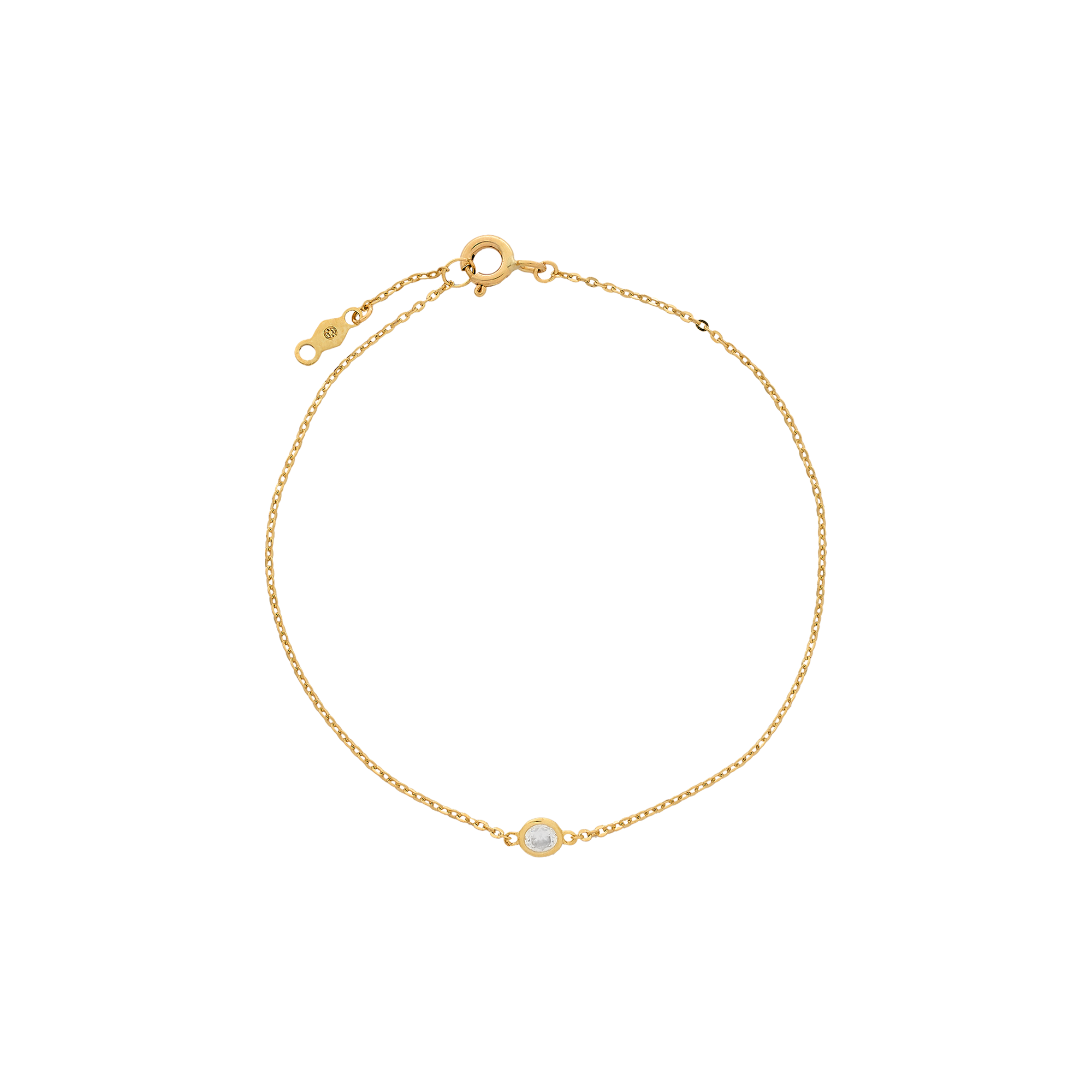 xenox-fine-zarge-armband-585-gelbgold-mit-zirkonia image 1