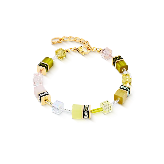coeur-de-lion-geocube-iconic-armband-olive-blossom-oliv-18-5-cm image 1