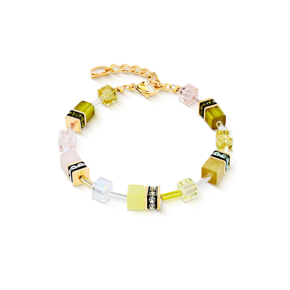 coeur-de-lion-geocube-iconic-armband-olive-blossom-oliv-18-5-cm image 1