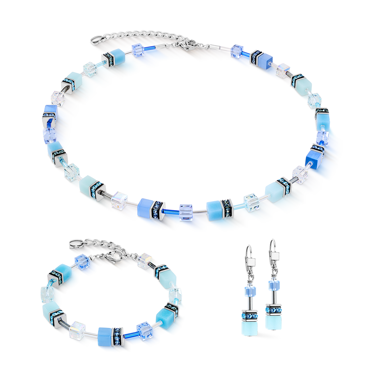 coeur-de-lion-geocube-iconic-armband-aqua-blau-18-5-cm image 3