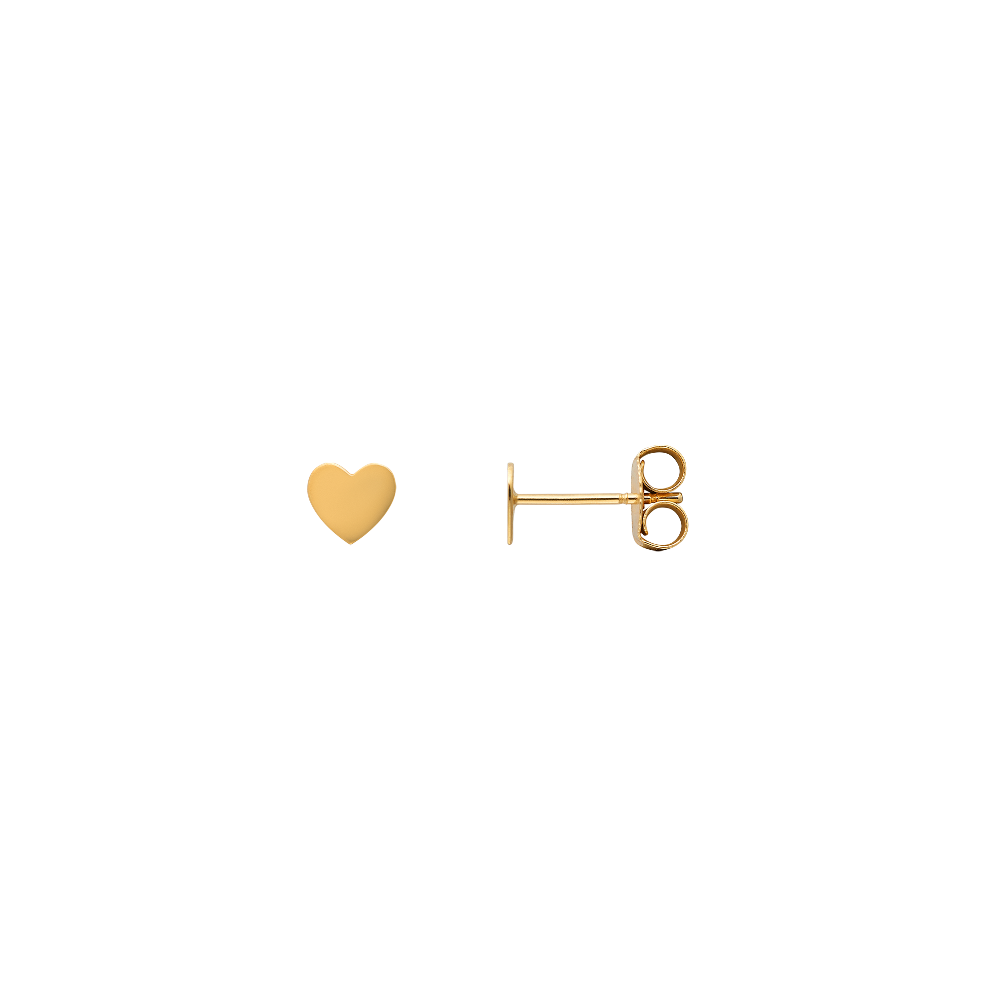 xenox-fine-heart-pure-ohrringe-585-gelbgold-herz-flach image 1