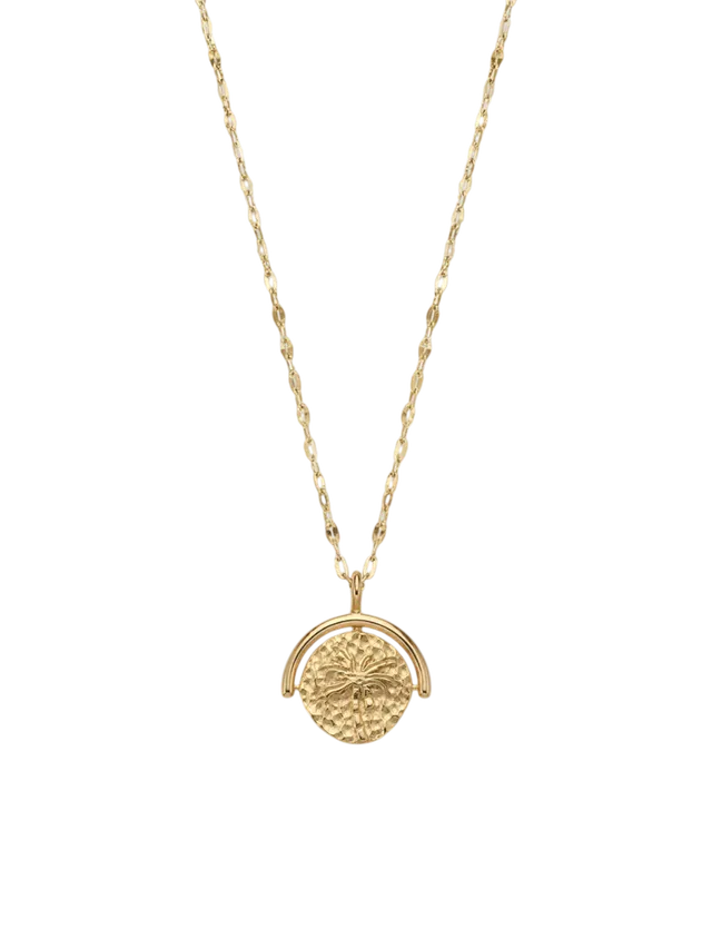 purelei-island-story-kette-wendbarer-coin-anh-nger-palme-schildkr-te-40-45-cm image 1