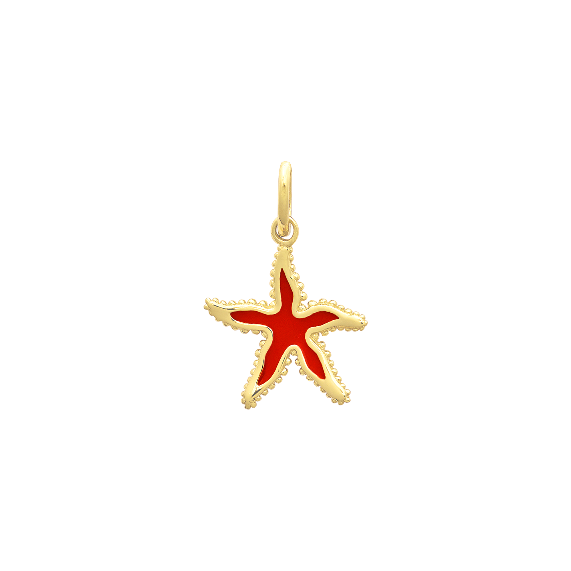 xenox-seestern-charm-925-sterlingsilber-14k-vergoldung-mit-farbeinsatz image 1