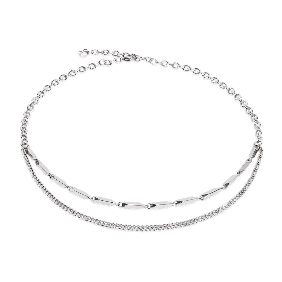 coeur-de-lion-halskette-twisted-layers-silber image 1