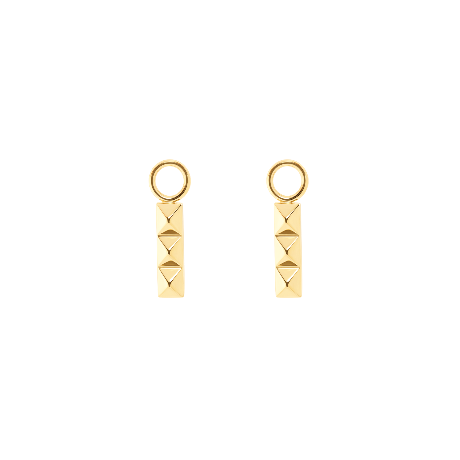 coeur-de-lion-ear-me-up-charm-spikes-trio-bar-gold-creolen-charm-edelstahl image 1