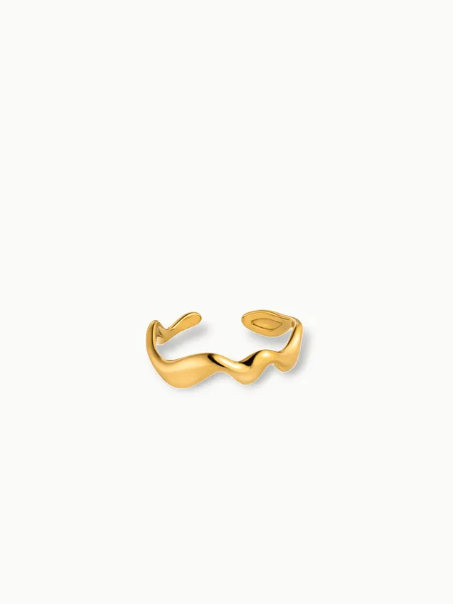 purelei-abstrakt-wave-adjustable-ring-verstellbarer-wellen-ring image 1