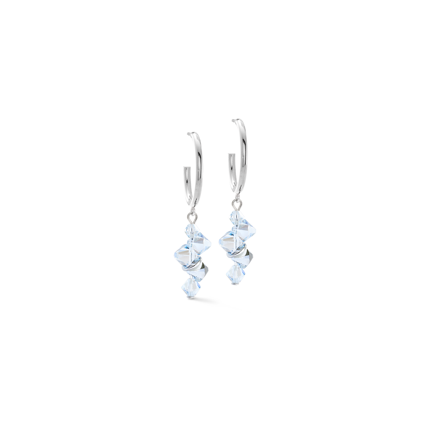 coeur-de-lion-dancing-crystals-creolen-silber-mit-swarovski-kristallen image 1