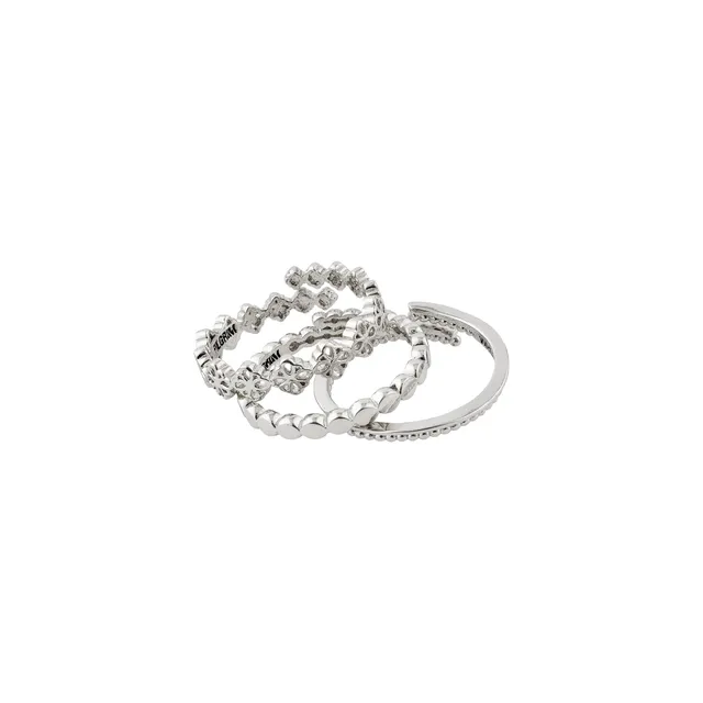pilgrim-joy-ring-set-silberplattiert-3er-verstellbar image 1