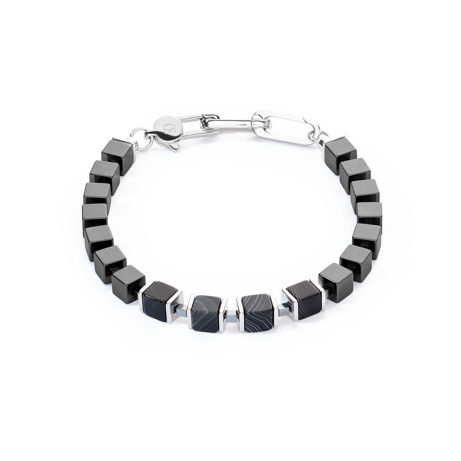 coeur-de-lion-geocube-unisex-armband-precious-cubes-schwarz-19-22-cm image 1