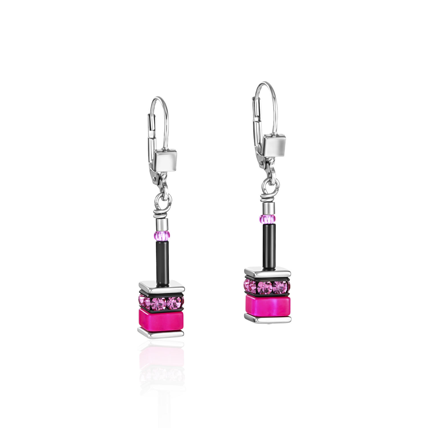 coeur-de-lion-geocube-ohrringe-classic-polaris-und-strass-multicolor image 1