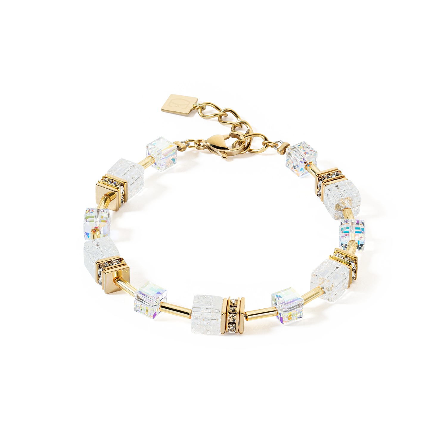 coeur-de-lion-geocube-iconic-nature-armband-gold-wei image 1