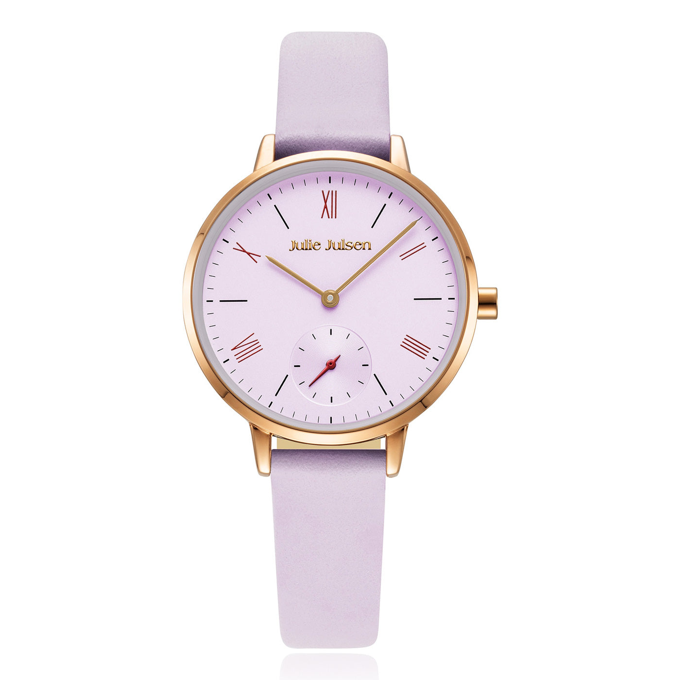 julie-julsen-little-second-damenarmbanduhr-ros-vergoldet-lila-leder-34-mm-3-atm image 1