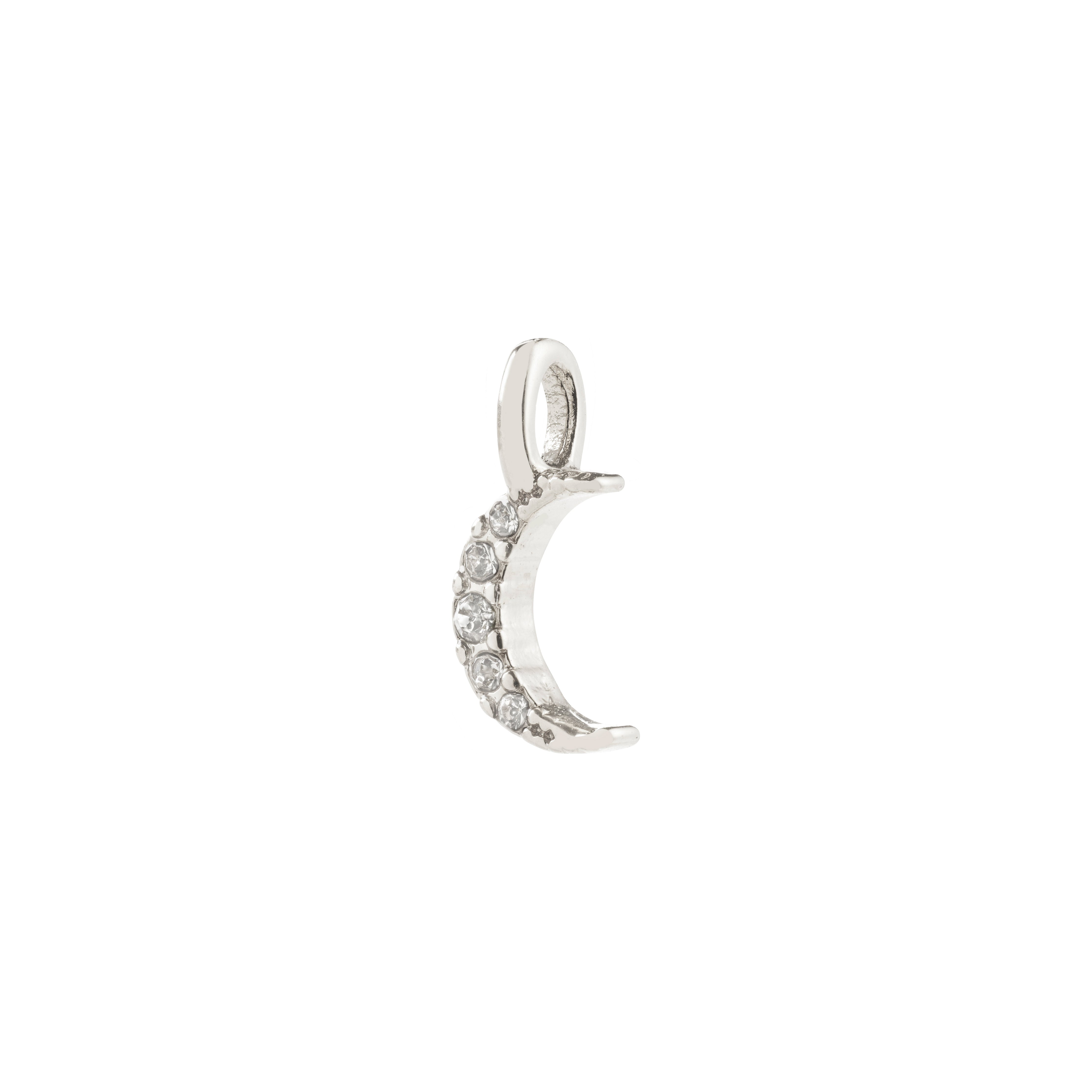 pilgrim-charm-mini-moon-anh-nger-versilbert image 1