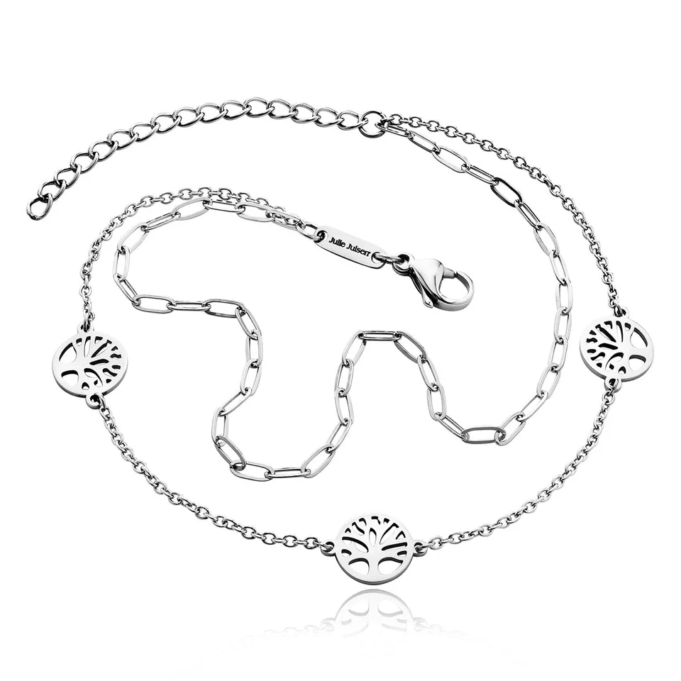 julie-julsen-fu-kette-tree-silber-aus-edelstahl-27-cm image 1