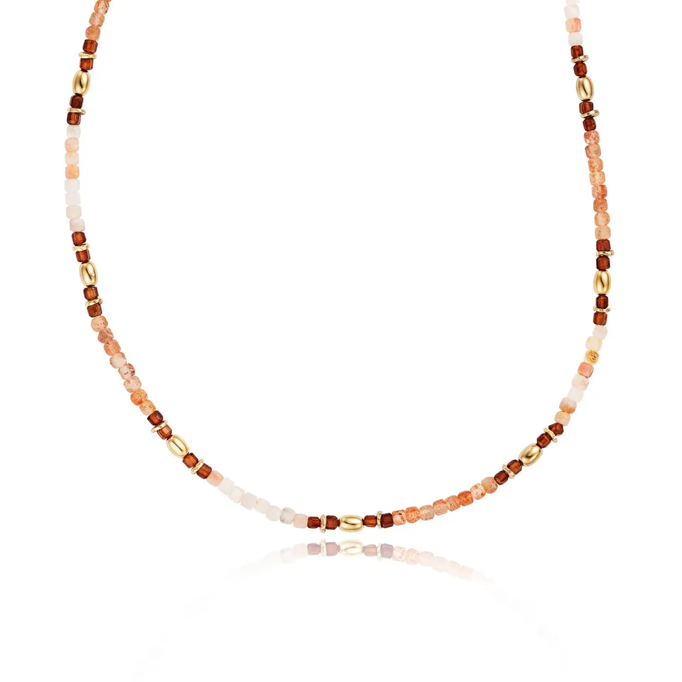 julie-julsen-loving-stones-halskette-gold-mit-142-edelsteinen-hessonit-granat-op image 1