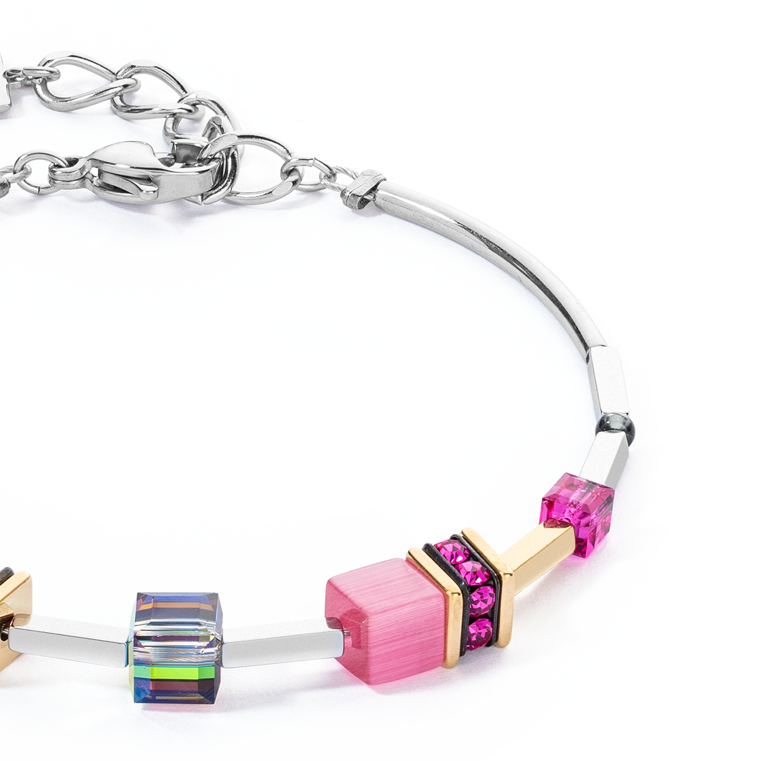 coeur-de-lion-geocube-iconic-lite-armband-rainbow-silber image 2