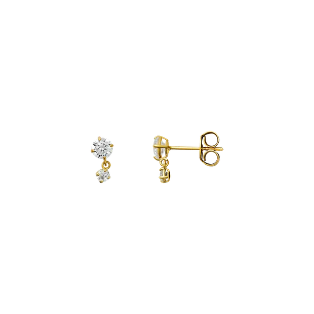 xenox-fine-duo-ohrringe-585-gelbgold-mit-zirkonia-xg14k6076g image 1