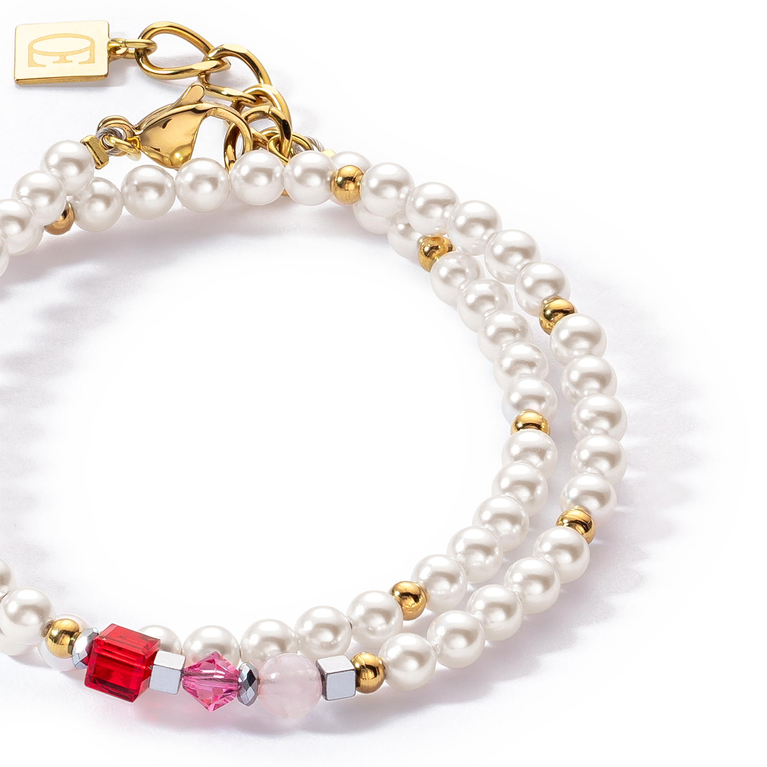 coeur-de-lion-princess-pearls-armband-wrap-around-gold-rot image 2