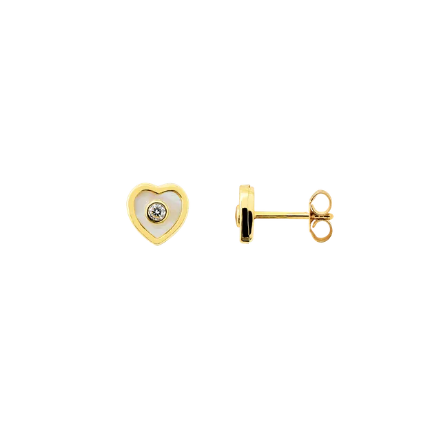 xenox-fine-herz-ohrringe-mit-perlmutt-585-gelbgold-2 image 1
