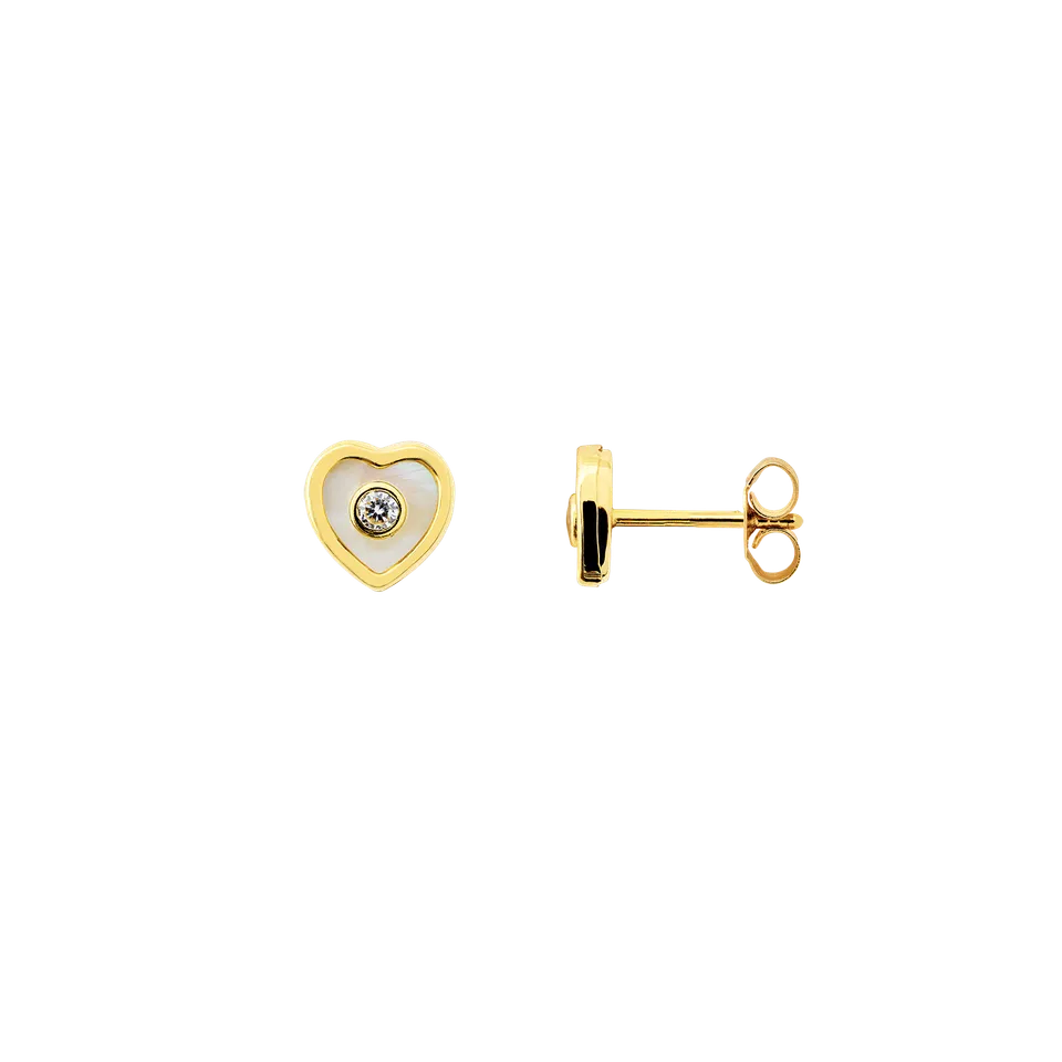 xenox-fine-herz-ohrringe-mit-perlmutt-585-gelbgold-2 image 1