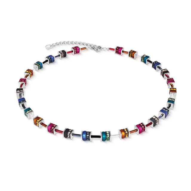 coeur-de-lion-geocube-halskette-classic-polaris-strass-multicolor-winter image 1