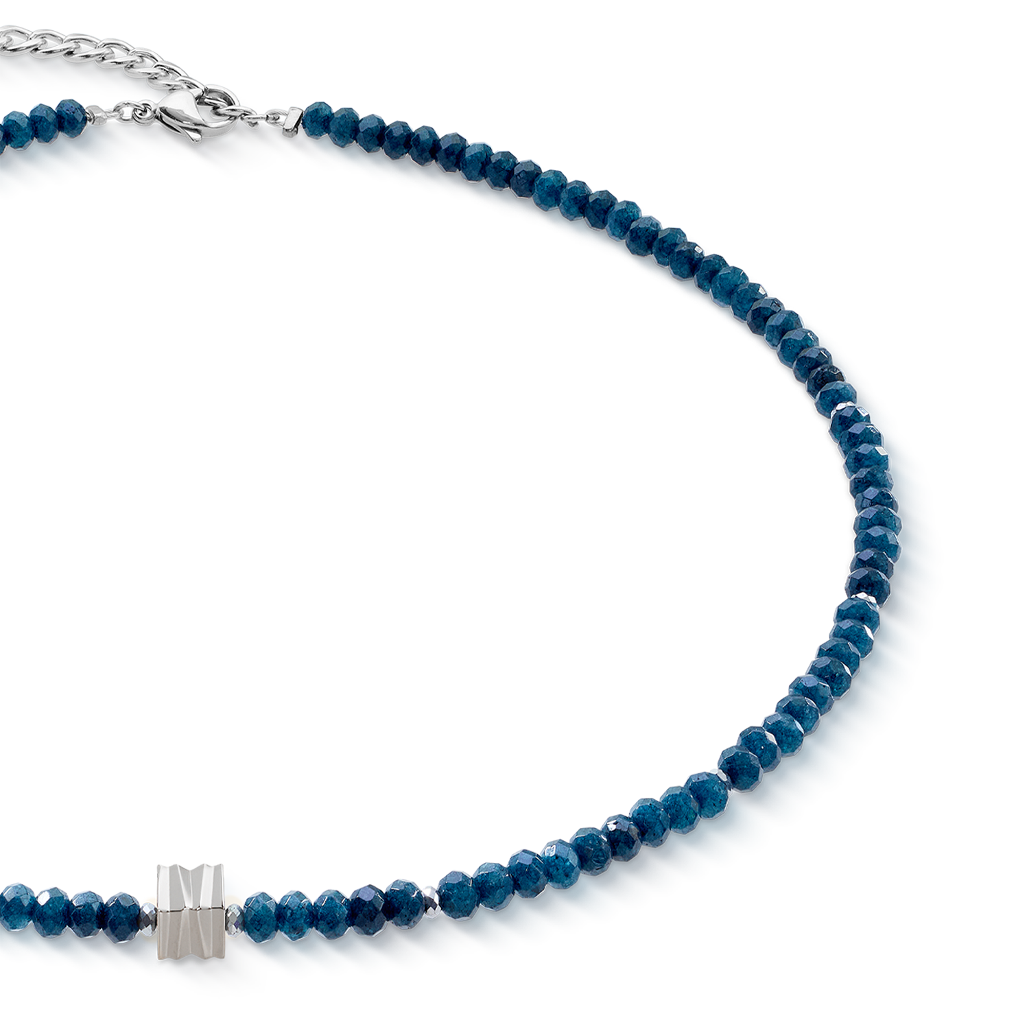 coeur-de-lion-halskette-wave-essence-navy-jade-silber image 2