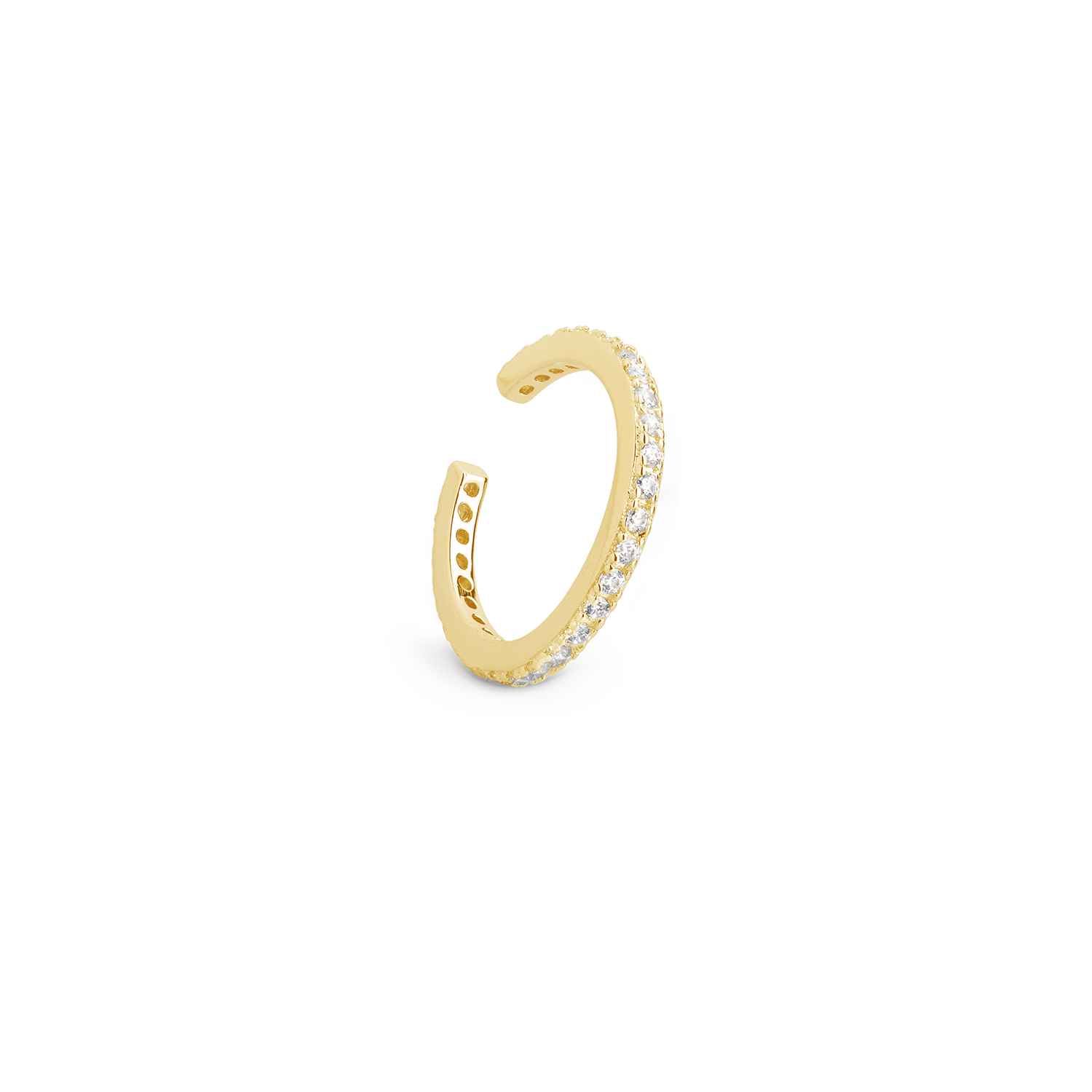 xenox-ear-cuff-925-sterlingsilber-rhodiniert-mit-zirkonia image 2