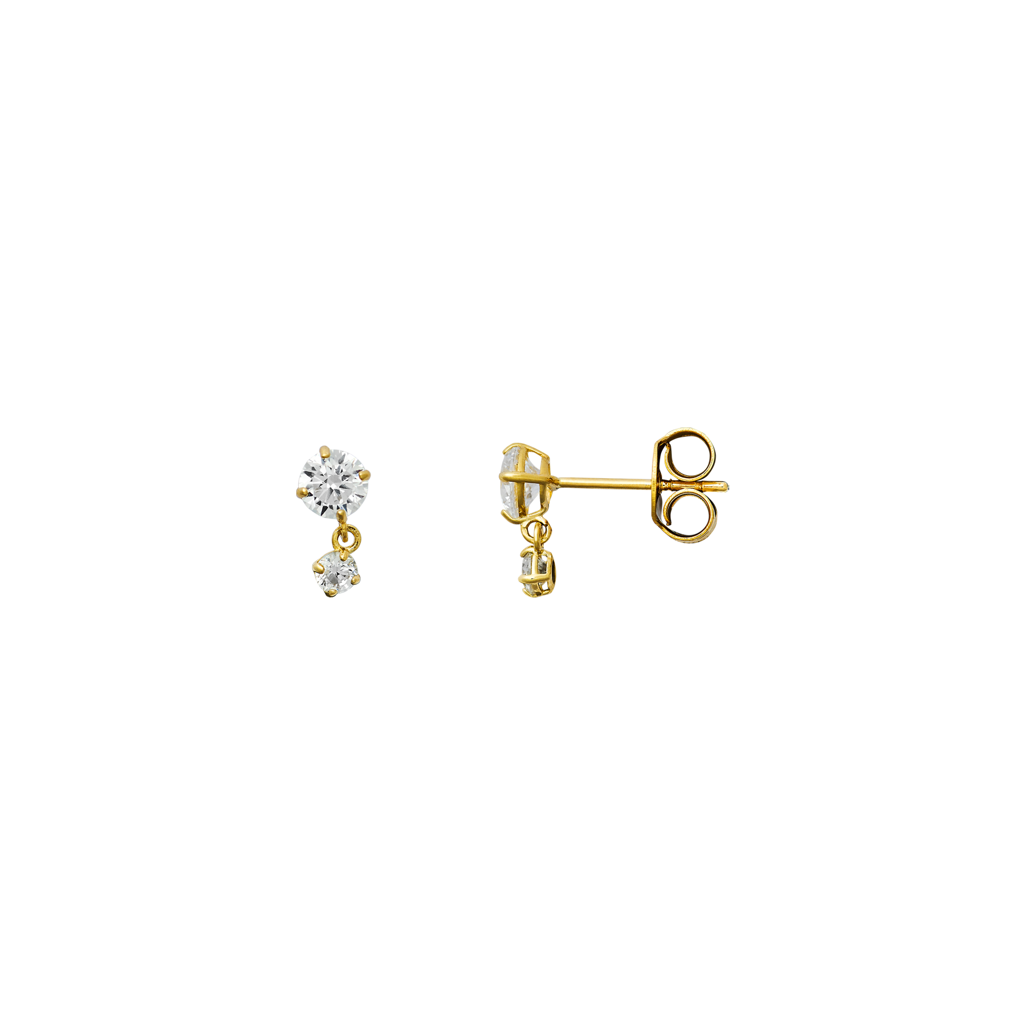 xenox-fine-duo-ohrringe-585-gelbgold-mit-zirkonia-xg14k6076g image 1