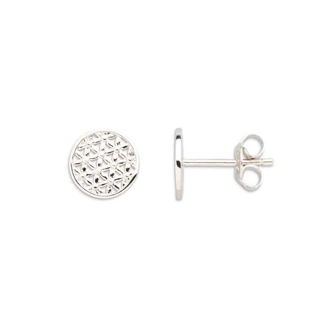 xenox-lebensblume-ohrringe-925-sterlingsilber-rhodiniert image 1