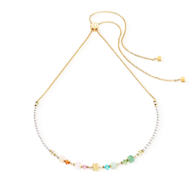 coeur-de-lion-cube-princess-fusion-halskette-blossom-gold-multicolor image 1