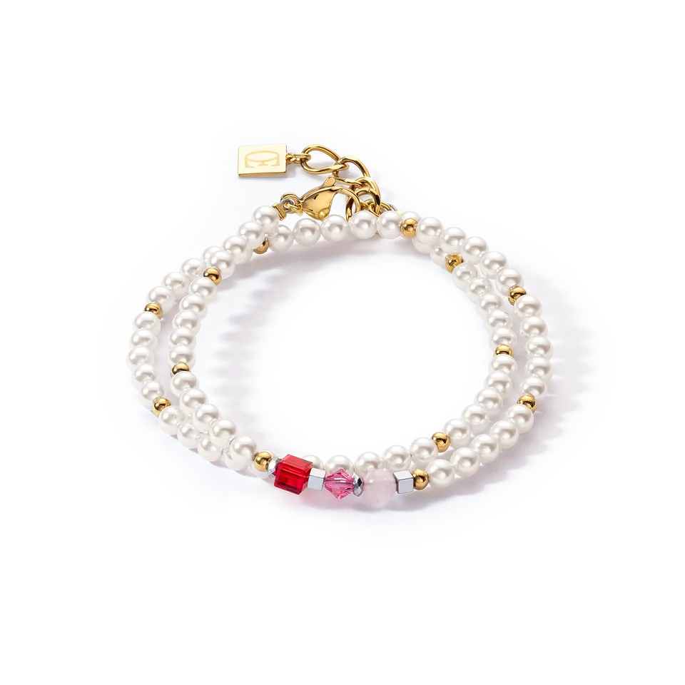 coeur-de-lion-princess-pearls-armband-wrap-around-gold-rot image 1